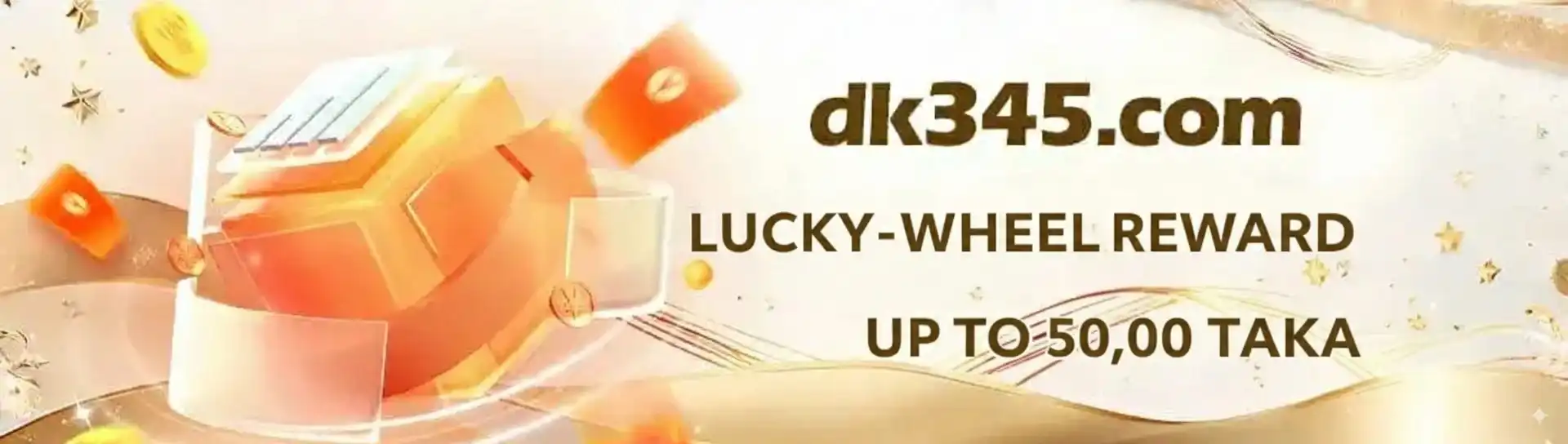 Lucky wheel reward banner with chances to win big prizes on cd33 bet.